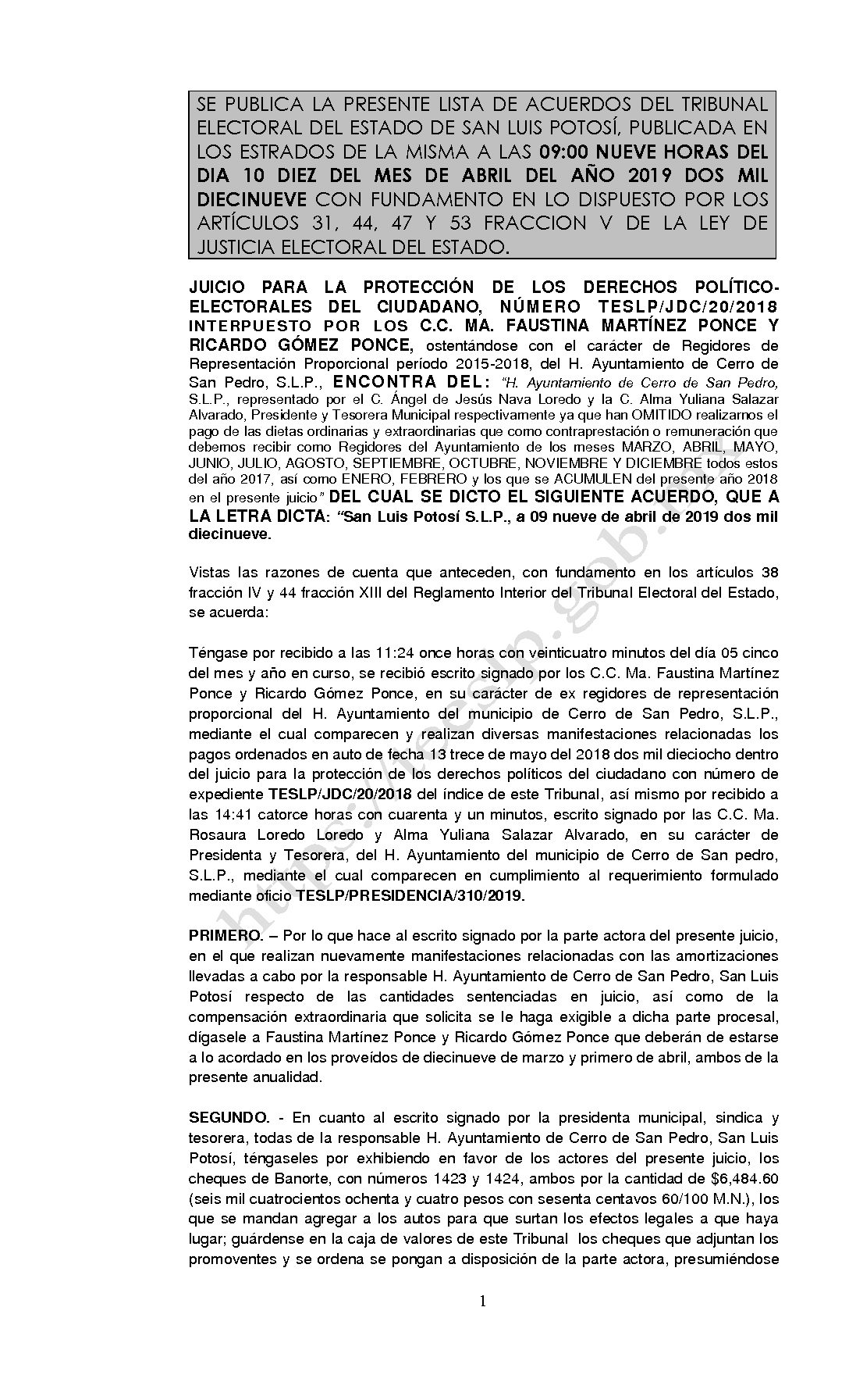 LISTA TESLP-JDC-20-2018 10-ABRIL-2019 9-00 horas