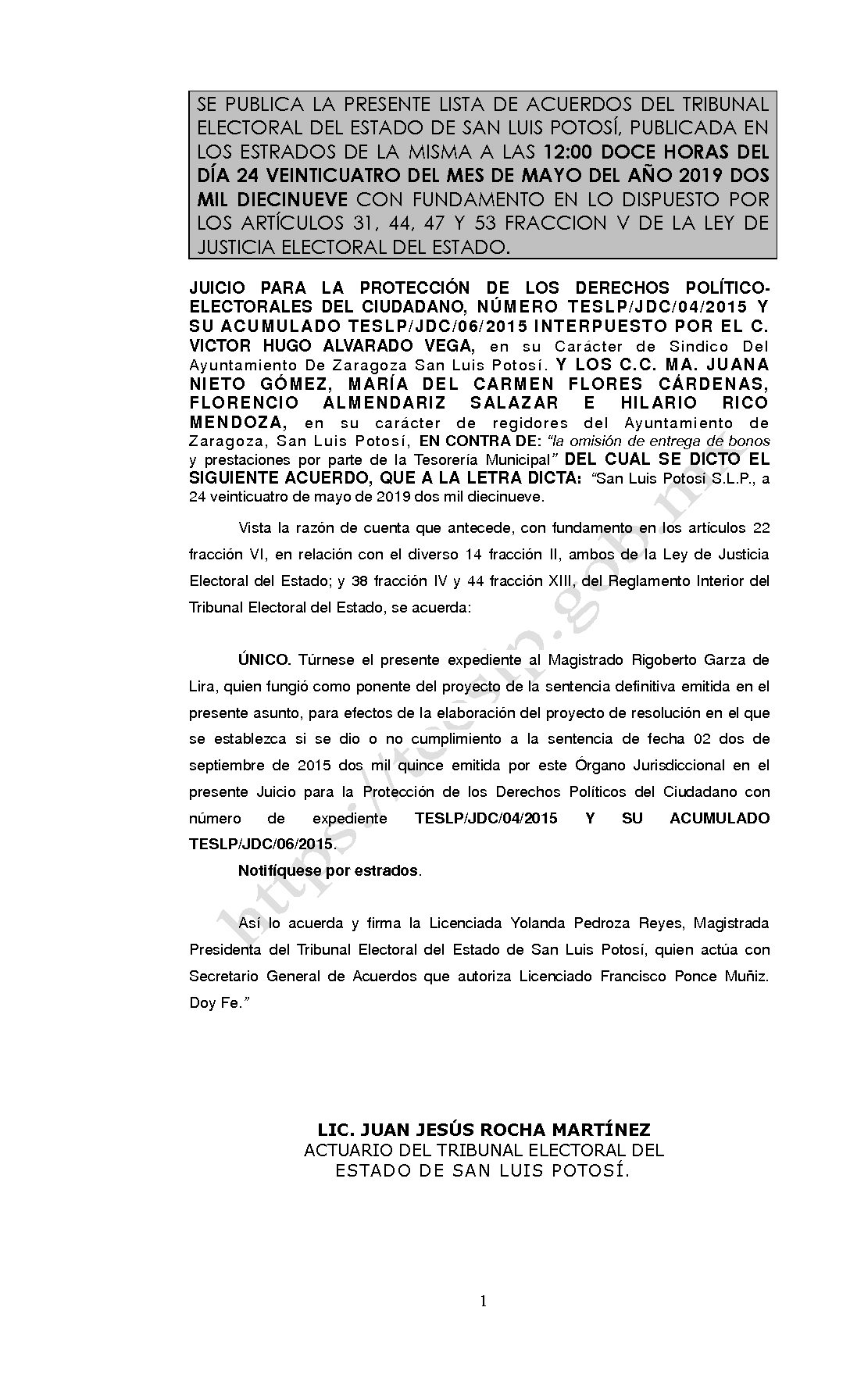 LISTA TESLP-JDC-04- Y ACUMULADO 2015 24-MAYO-2019 12-00 horas