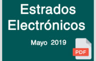 Estrados Electrónicos Mayo 2019