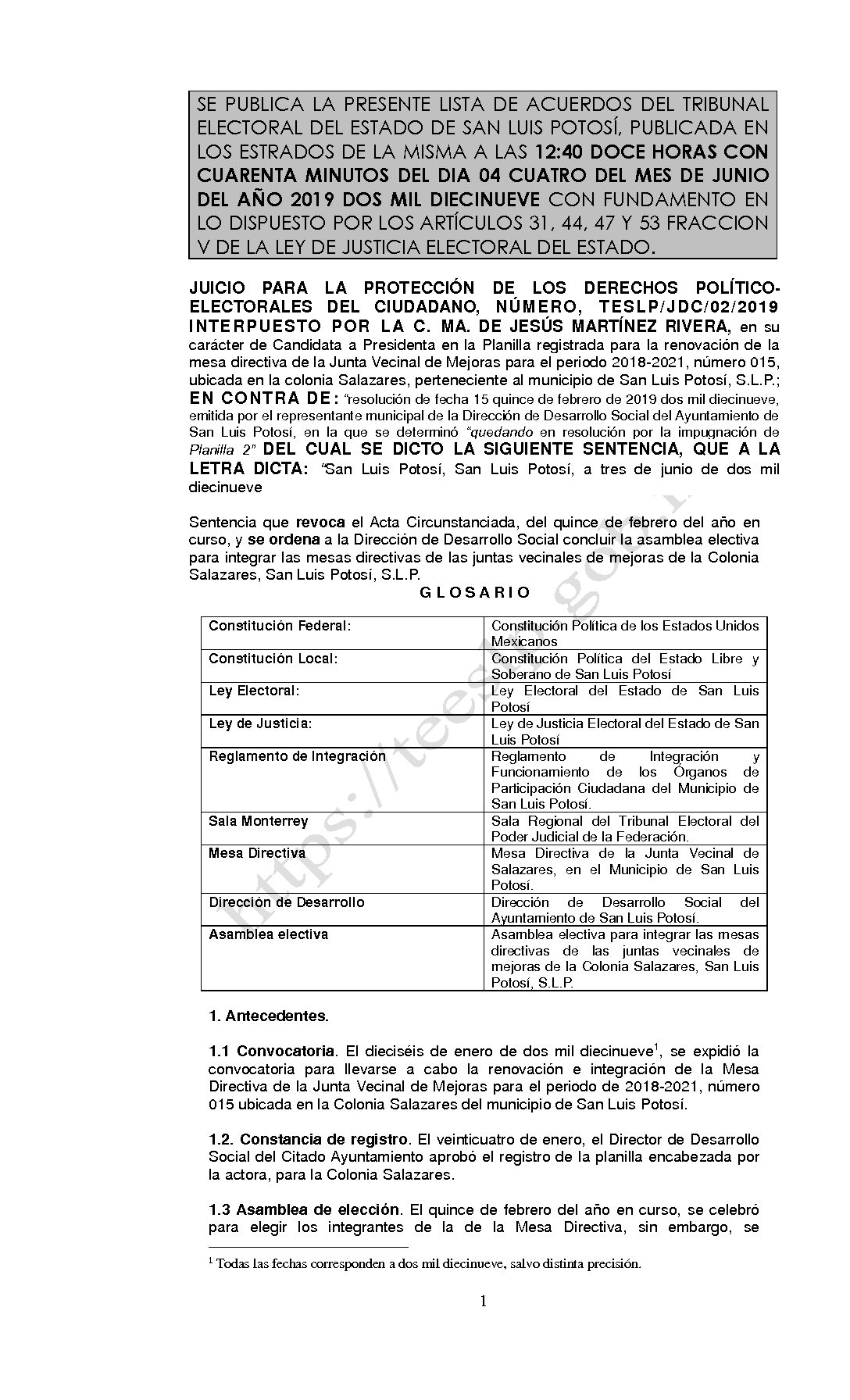 LISTA TESLP-JDC-02-2019 04-JUNIO-2019 12-40 horas