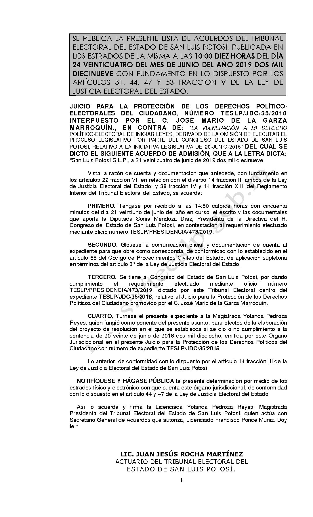 LISTA TESLP-JDC-35-2018 24-JUNIO-2019 10-00 horas