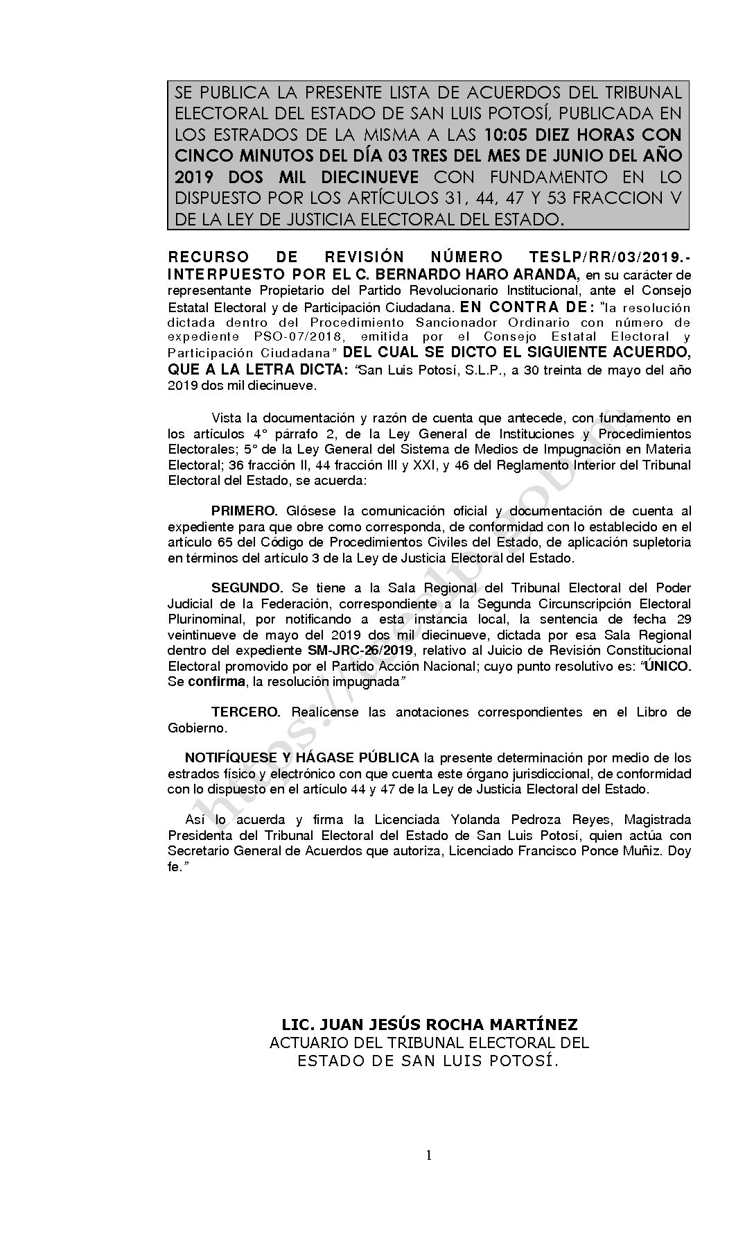 LISTA TESLP-RR-03-2019 03-JUNIO-2019 10-05 horas