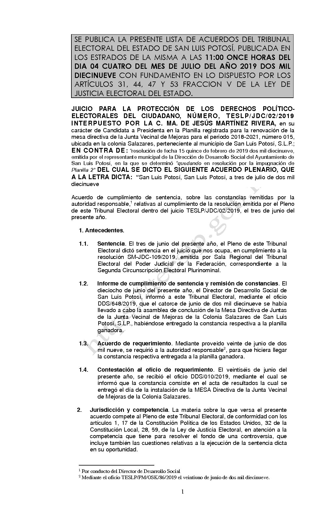 LISTA TESLP-JDC-02-2019 04-JULIO-2019 11-00 horas