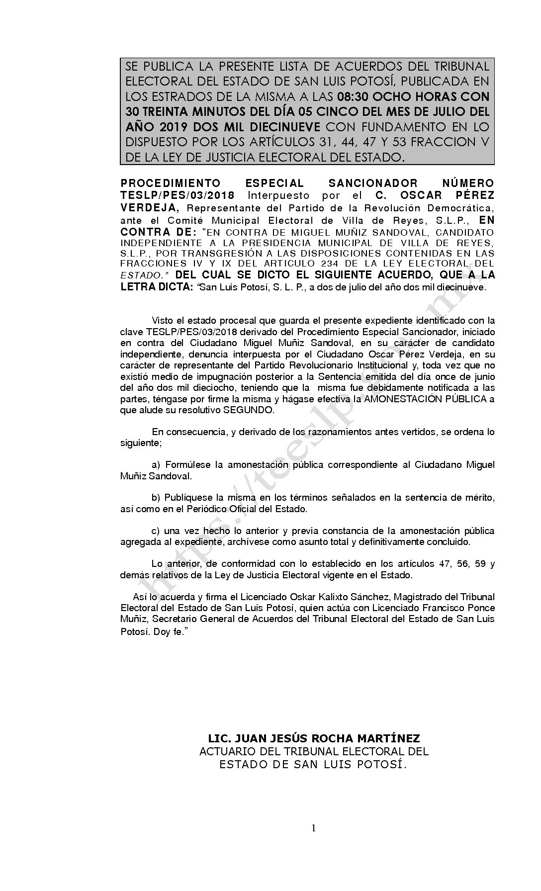 LISTA TESLP-PES-03-2018 05-JULIO-2019 8-30 HORAS