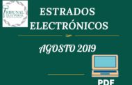 Estrados Electrónicos Agosto 2019