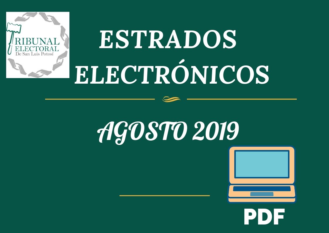 Estrados Electrónicos Agosto 2019