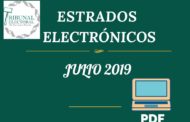 Estrados Electrónicos Julio 2019