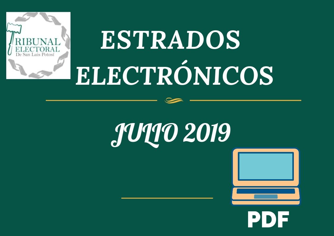 Estrados Electrónicos Julio 2019