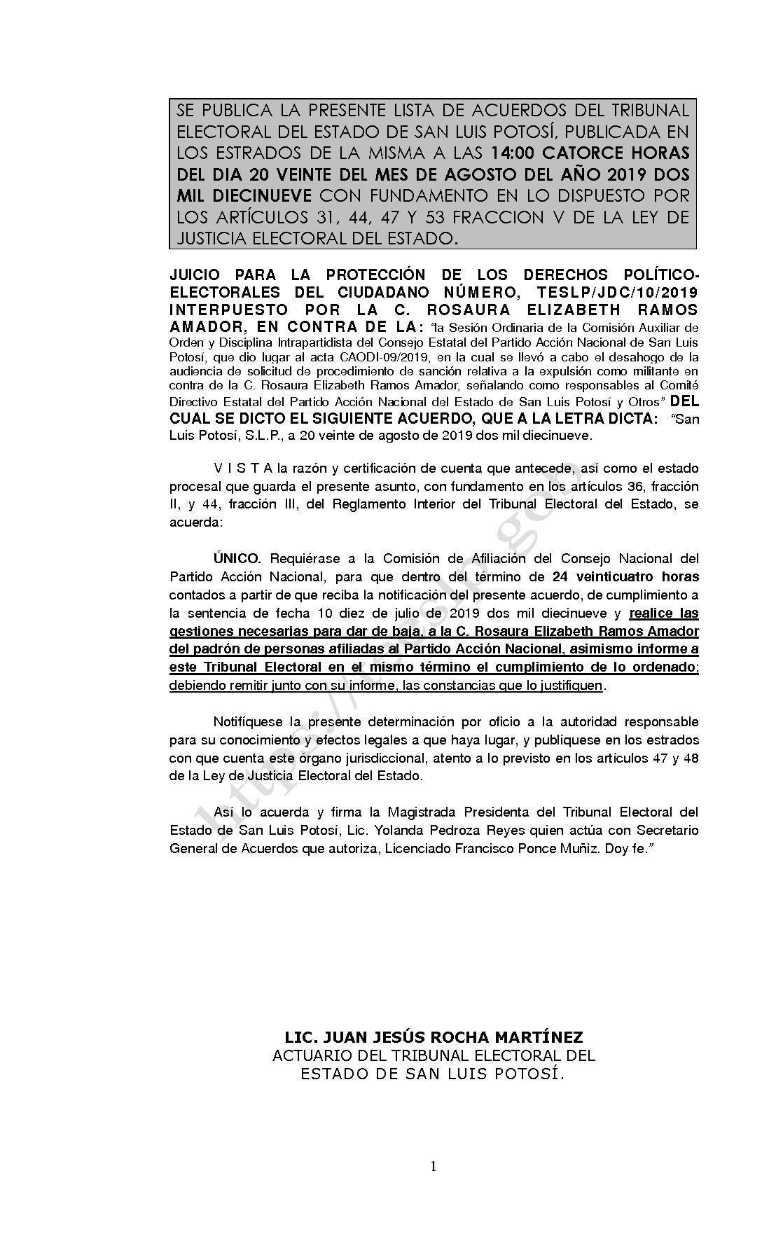 LISTA TESLP-JDC-10-2019 20-AGOSTO-2019 14-00 horas