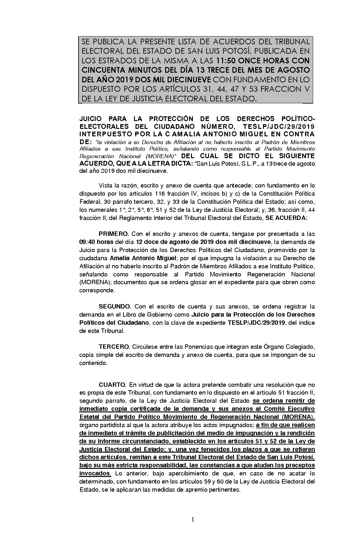 LISTAS JDC-29-2019 13-AGOSTO-2019 11-50 horas