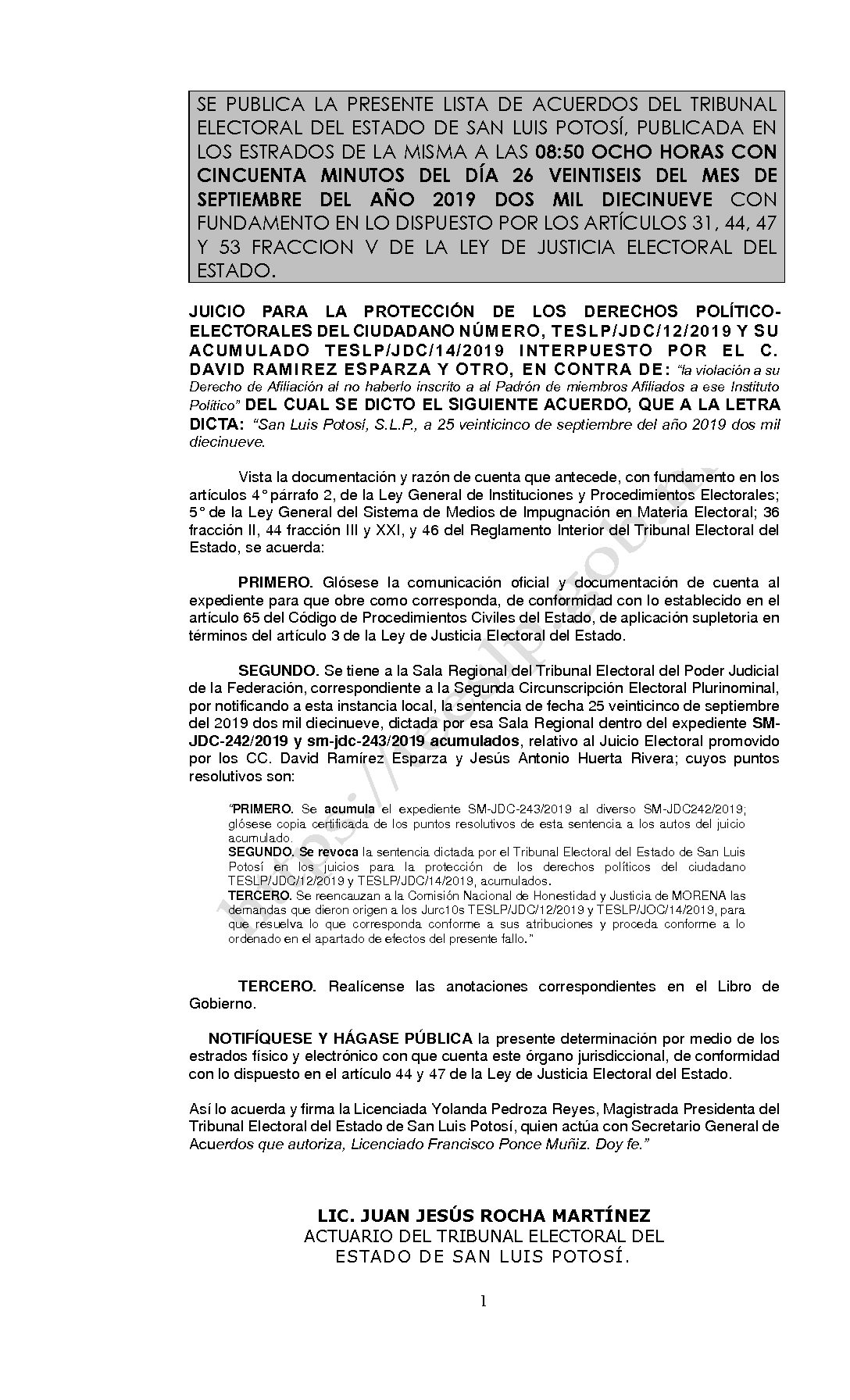 LISTAS TESLP-JDC-12-2019 26-SEPTIEMBRE-2019 08-50 horas