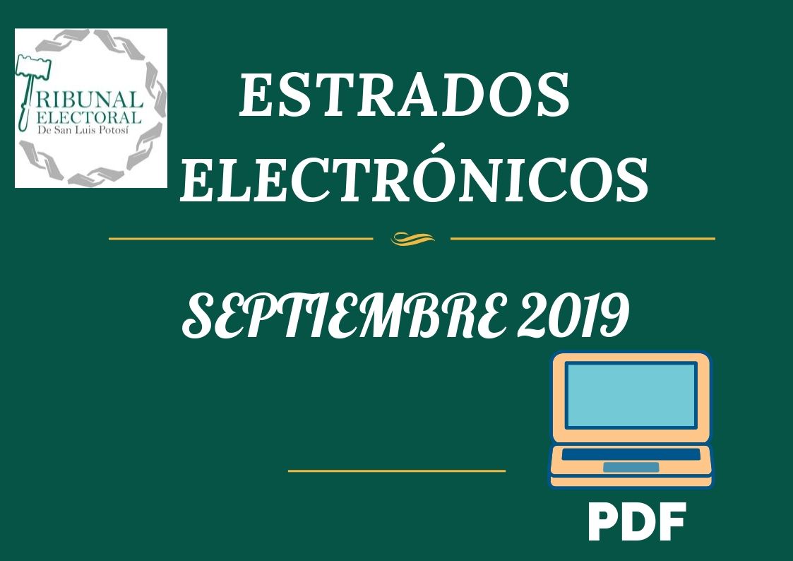 Estrados Electrónicos Septiembre 2019