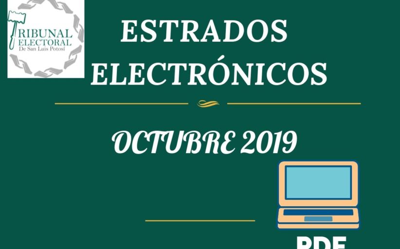 Estrados Electrónicos Octubre 2019