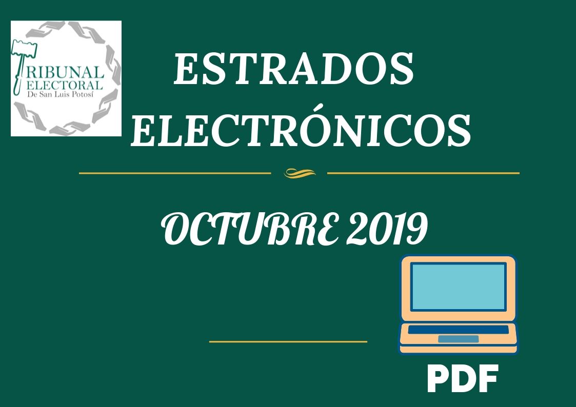 Estrados Electrónicos Octubre 2019