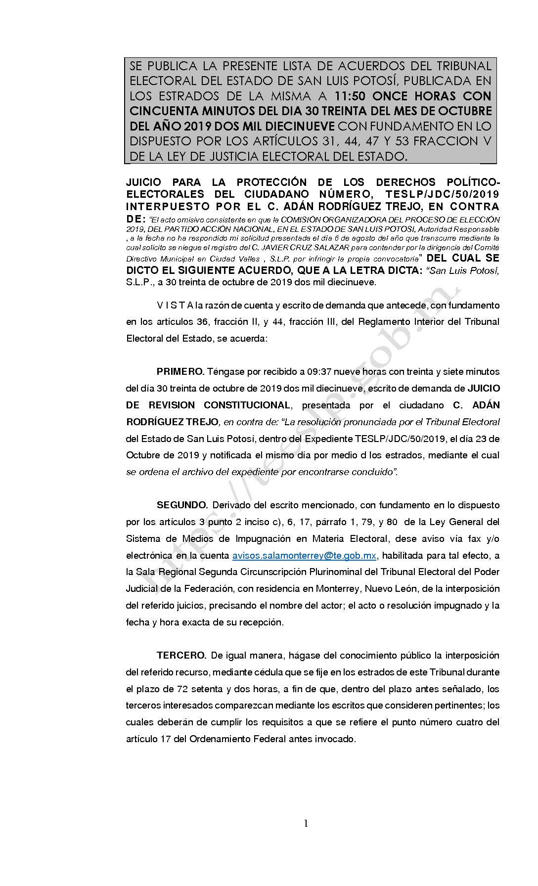 LISTA JDC-50-2019 30-OCT-2019 11-50 horas