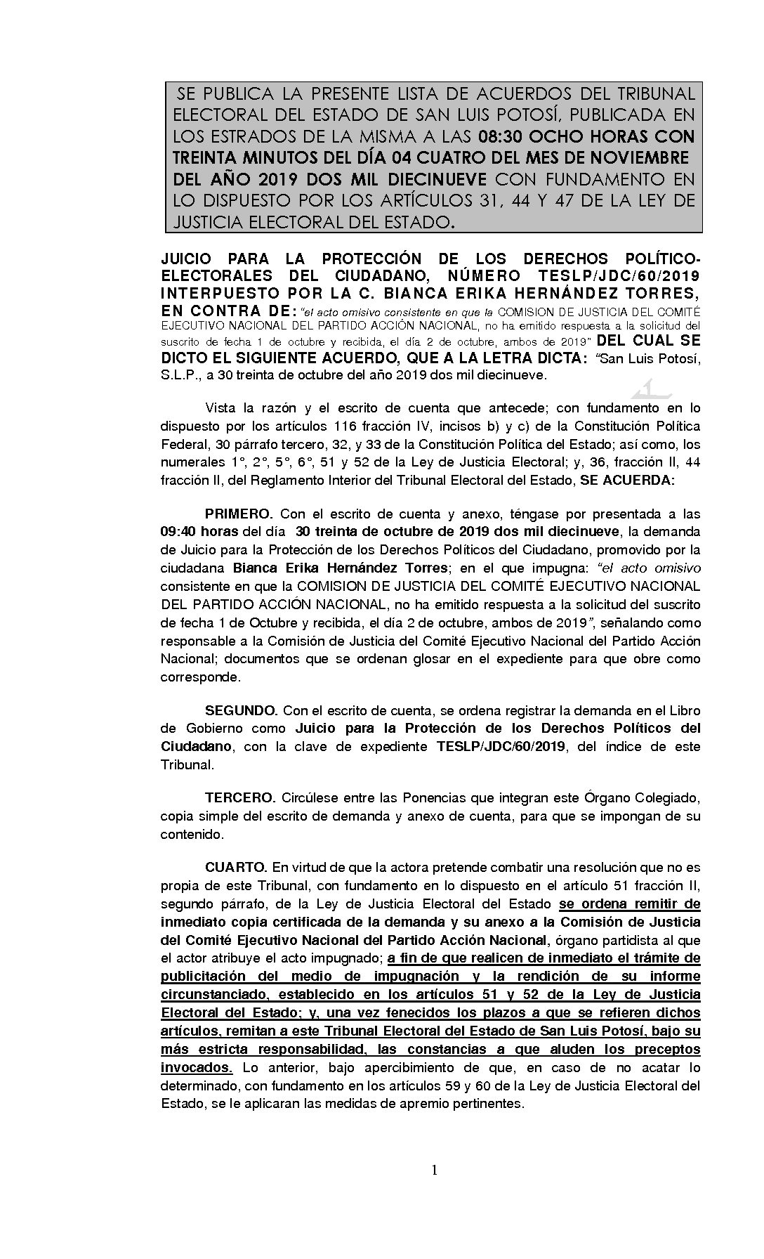 LISTA TESLP-JDC-60-2019 04-NOV-2019 8-30 horas