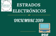 Estrados Electrónicos Diciembre 2019