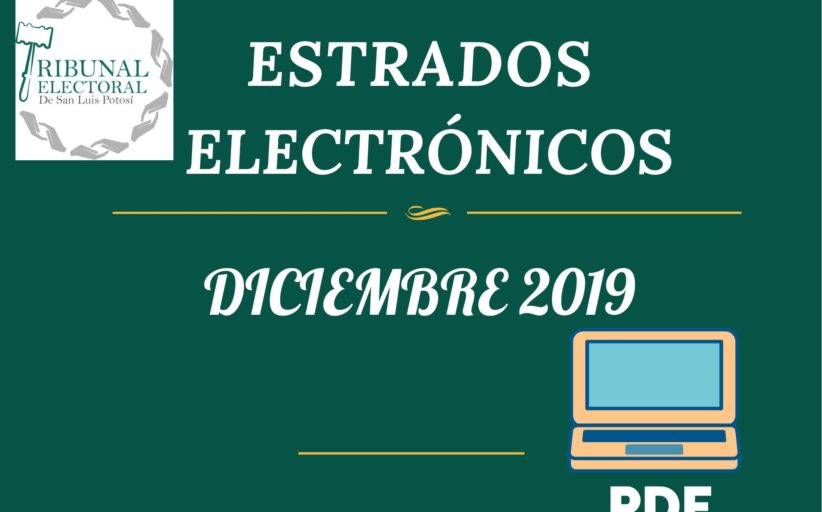 Estrados Electrónicos Diciembre 2019