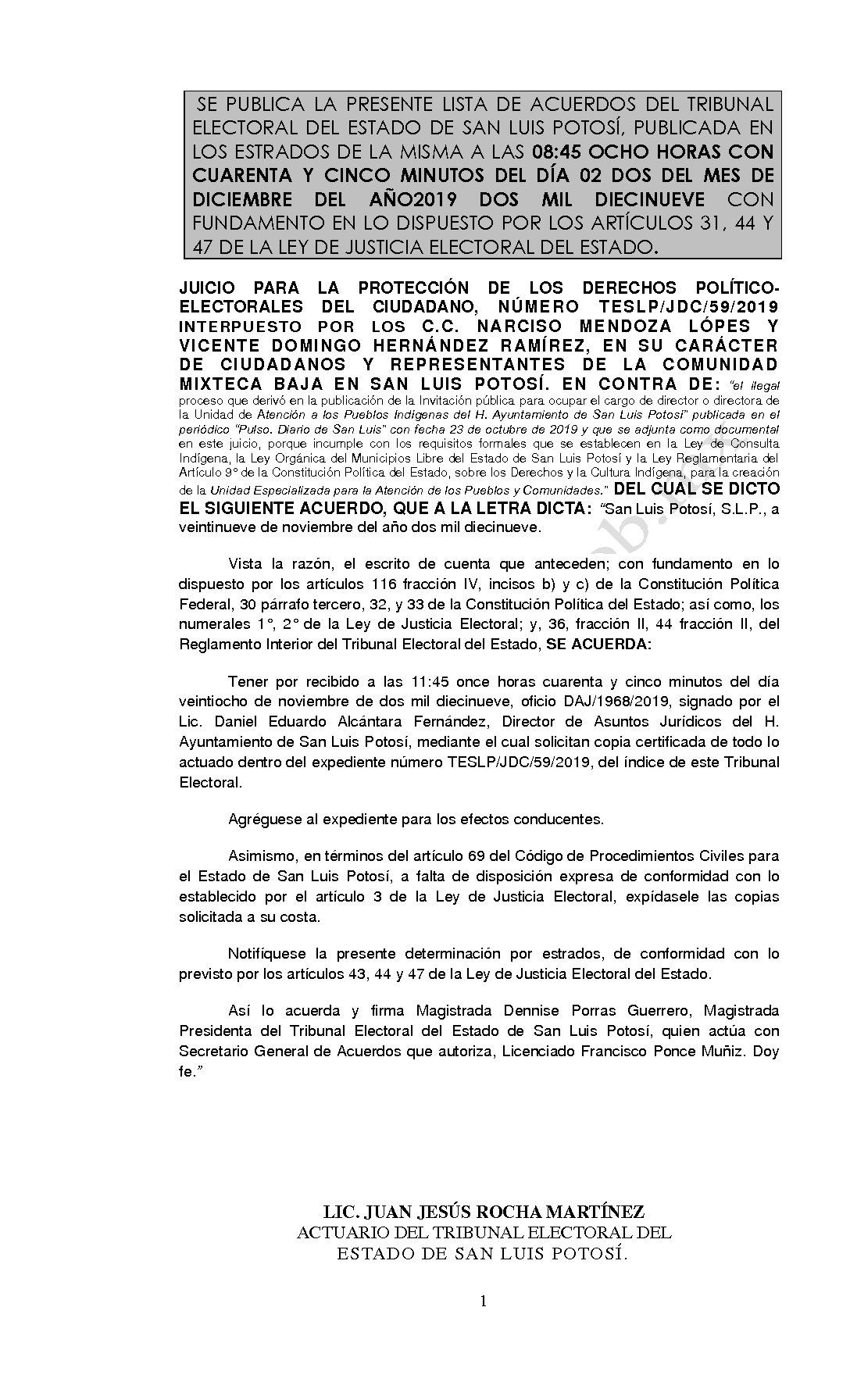 LISTA TESLP-JDC-59-2019 02-DIC-2019 8-45 horas