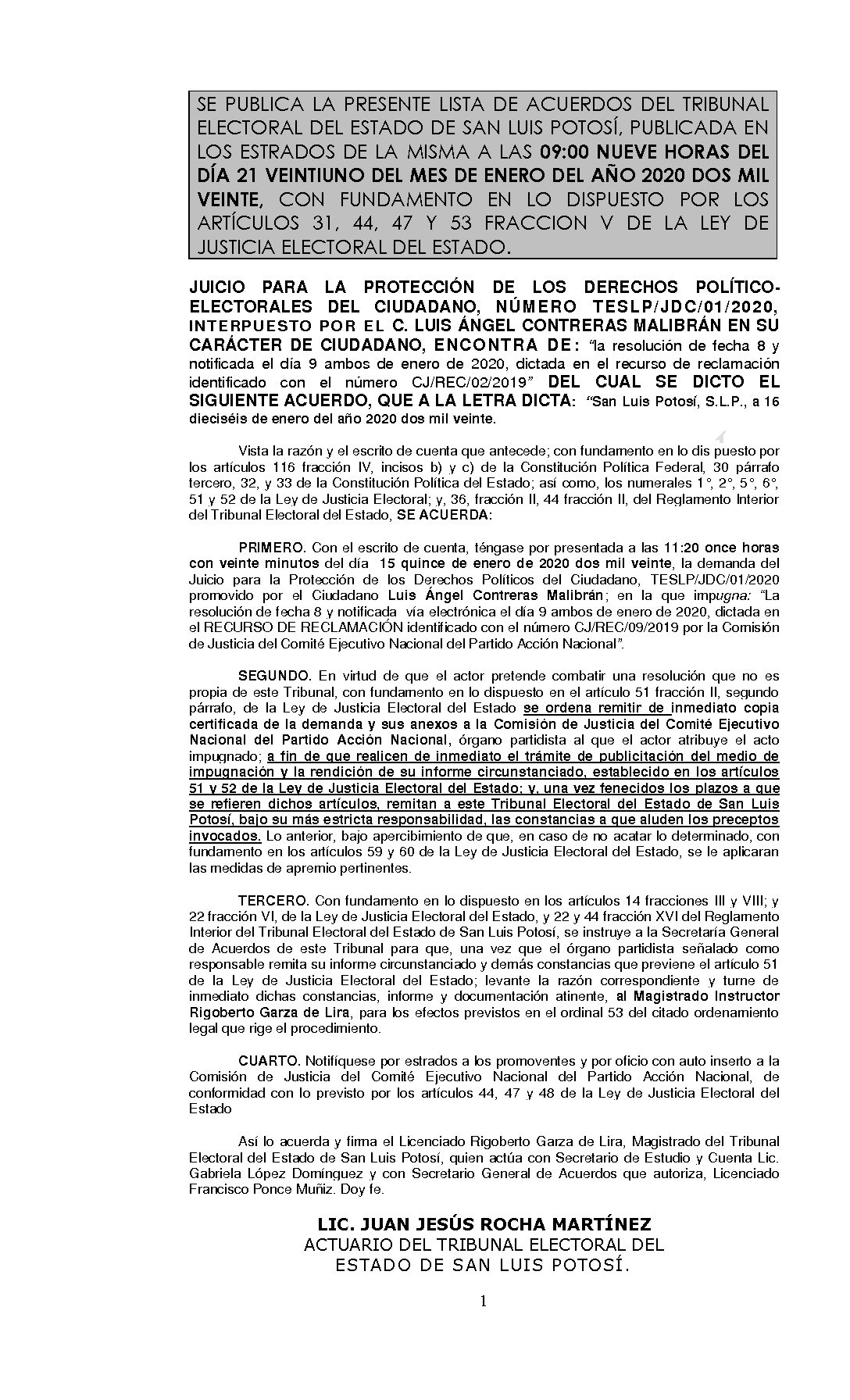 LISTA TESLP-JDC-01-2020 21-ENERO-2020 9-00 horas