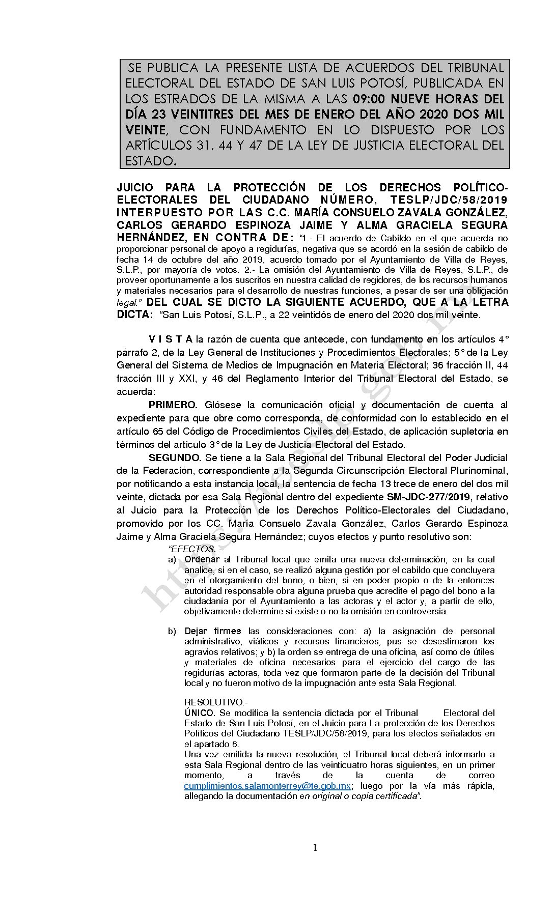 LISTA TESLP-JDC-58-2019 23-ENERO-2020 9-00 horas
