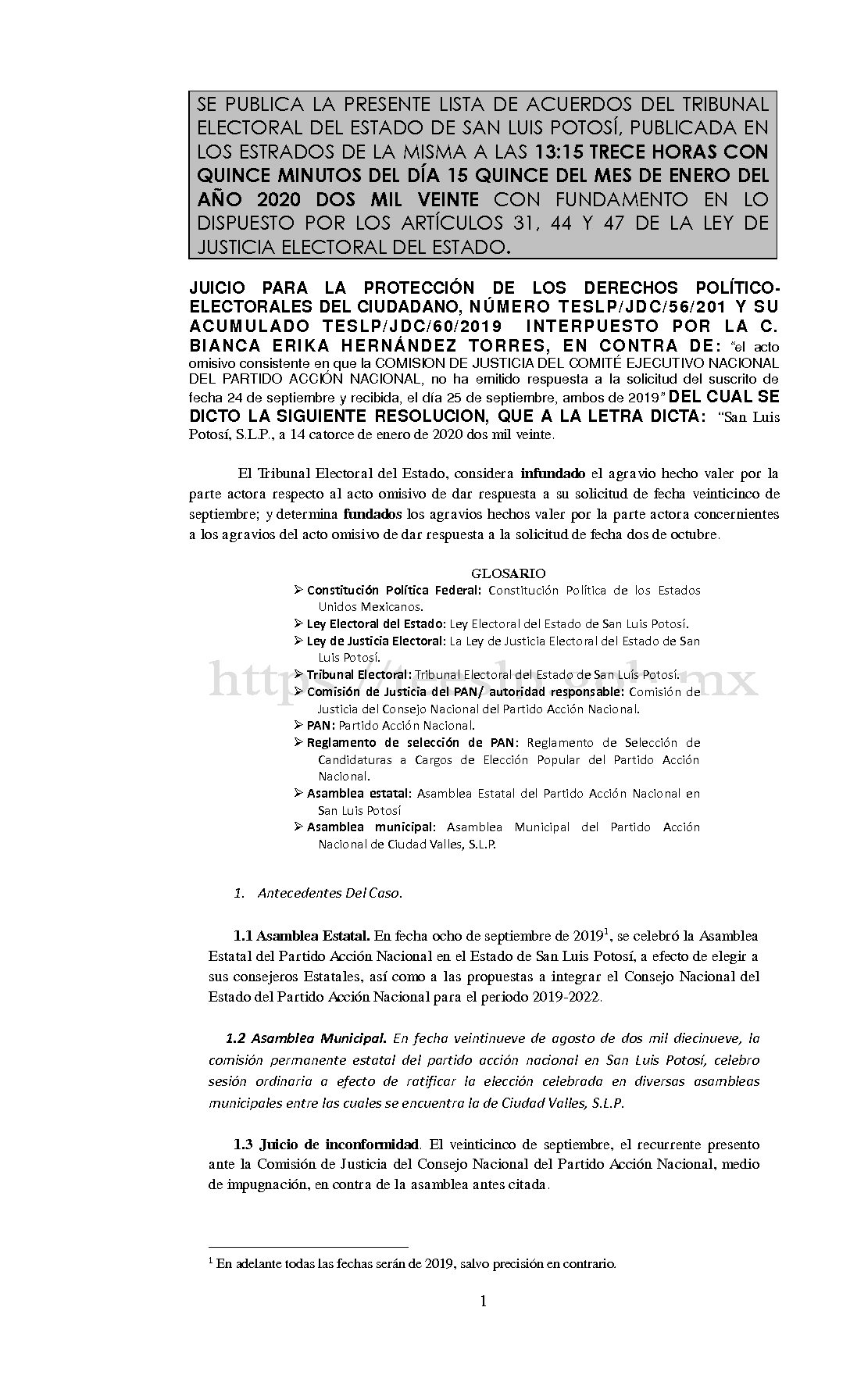 LISTAS JDC-56 y 60 - 2019 15-ENERO-2020 13-15 horas