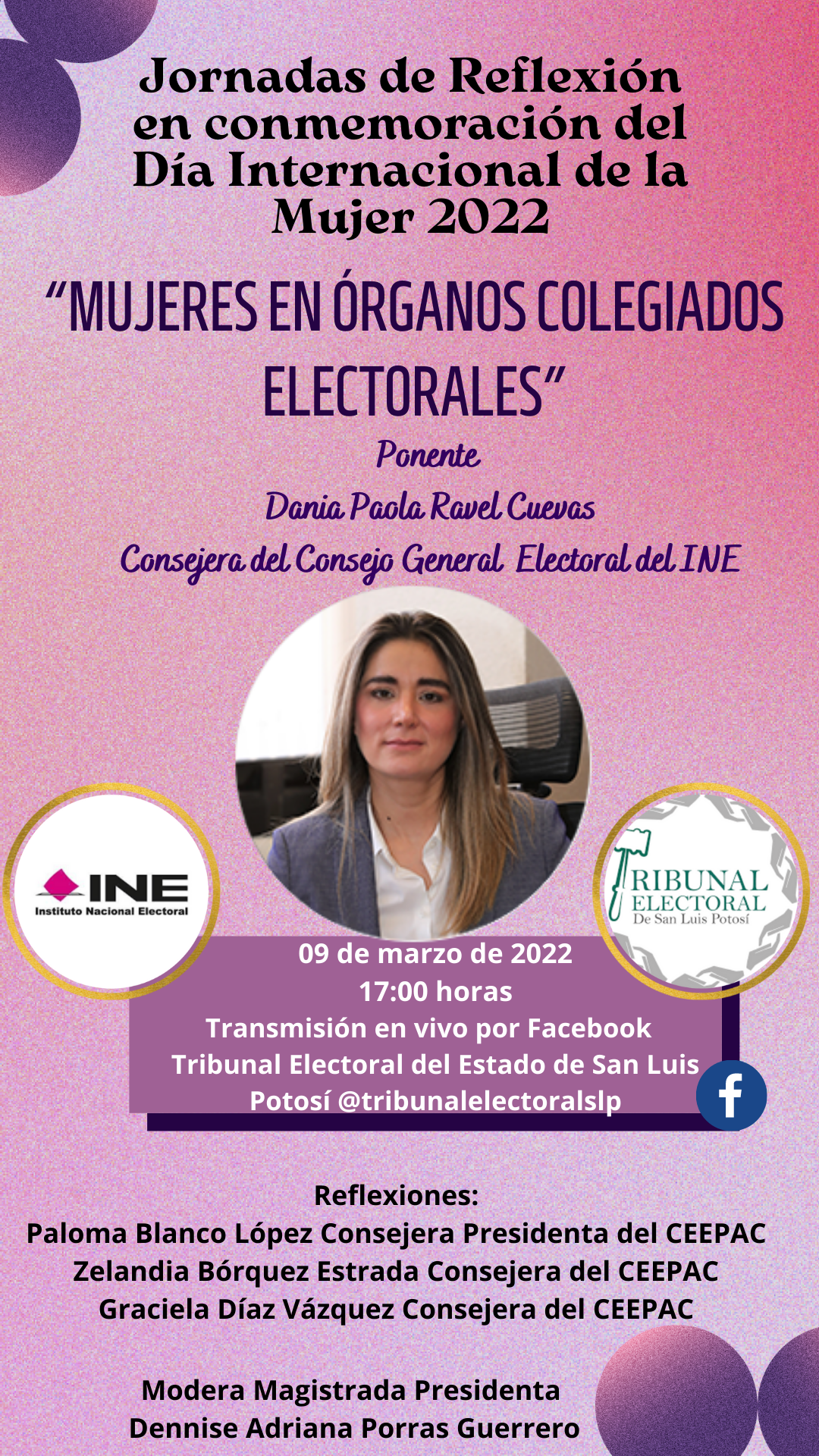 Mujeres en Órganos Colegiados Electorales